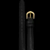 Damen Armband Leder Schwarz 14 MM