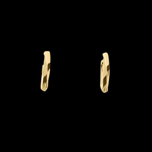 Damen Creolen Ohrring ENTASIS Gold Edelstahl