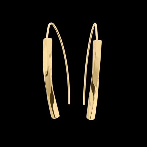 Damen Ohrhänger Ohrring ENTASIS Gold Edelstahl