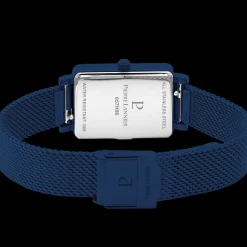Damen Uhr ARIANE Blau Zifferblatt Blau Milanaise 12 MM Armband