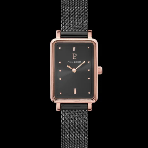 Damen Uhr ARIANE Grau Zifferblatt Grau Milanaise 12 MM Armband