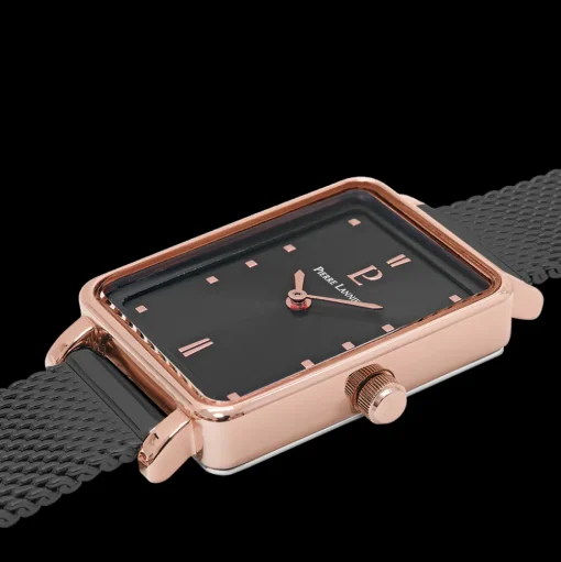 Damen Uhr ARIANE Grau Zifferblatt Grau Milanaise 12 MM Armband