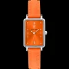 Damen Uhr ARIANE Orange Zifferblatt Orange Leder Armband