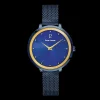 Damen Uhr ASTEROIDE Blau Zifferblatt Blau Milanaise Armband