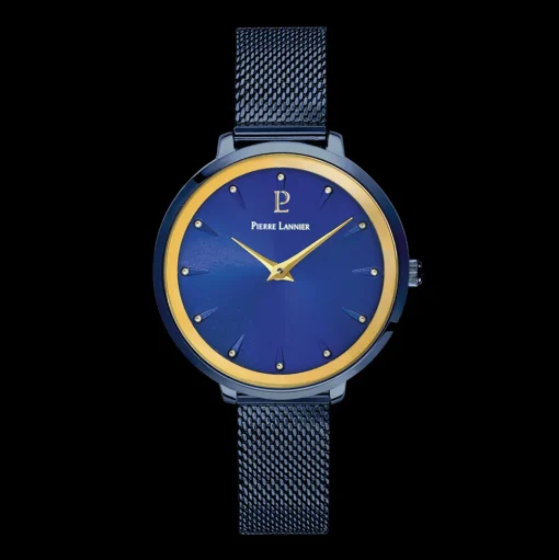 Damen Uhr ASTEROIDE Blau Zifferblatt Blau Milanaise Armband