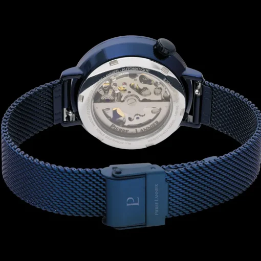 Damen Uhr AUSTRALE Blau Zifferblatt Blau Milanaise 14 MM Armband
