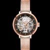 Damen Uhr AUTOMATIC Schwarz Zifferblatt Roségold Milanaise Armband