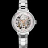 Damen Uhr AUTOMATIC Silber Zifferblatt Silber Edelstahl Armband