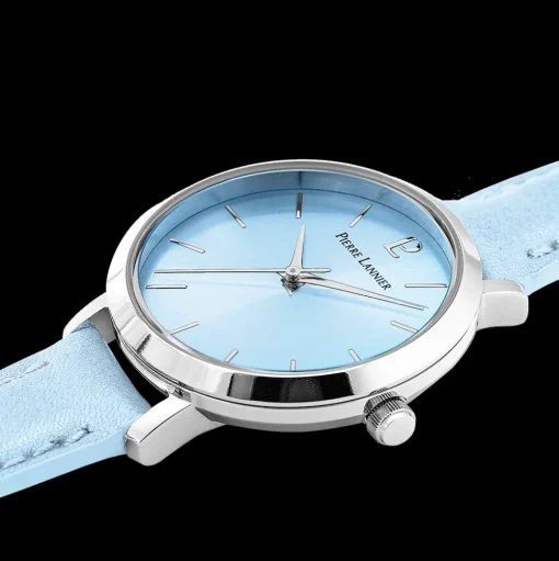 Damen Uhr CHOUQUETTE Blau Zifferblatt Blau Leder Armband