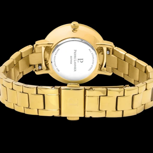 Damen Uhr CHOUQUETTE Gold Zifferblatt Gold Edelstahl Armband