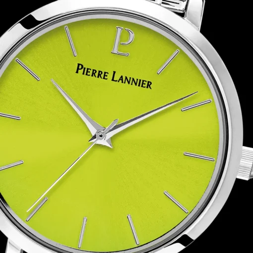 Damen Uhr CHOUQUETTE Grün Zifferblatt Silber Edelstahl Armband