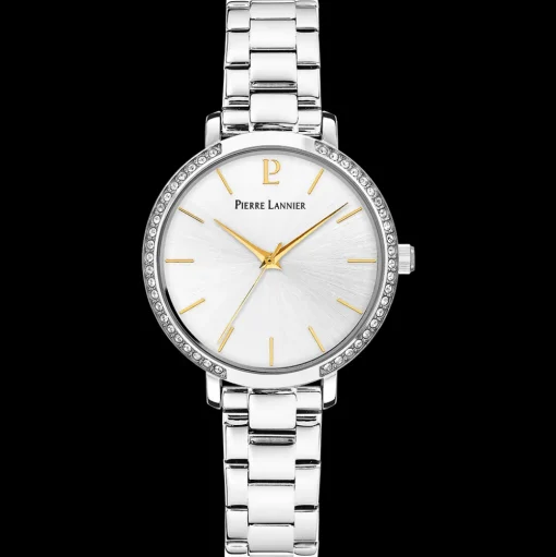 Damen Uhr CHOUQUETTE Silber Zifferblatt Silber Edelstahl Armband