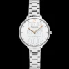 Damen Uhr COEUR BATTANT Weiß Zifferblatt Silber Edelstahl 12 MM Armband