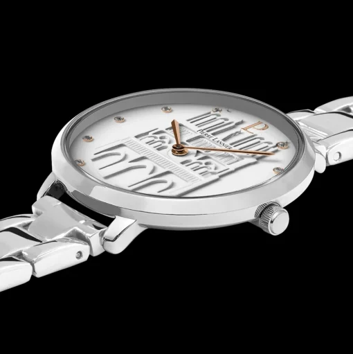 Damen Uhr COEUR BATTANT Weiß Zifferblatt Silber Edelstahl 12 MM Armband