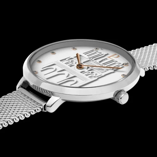 Damen Uhr COEUR BATTANT Weiß Zifferblatt Silber Milanaise 12 MM Armband