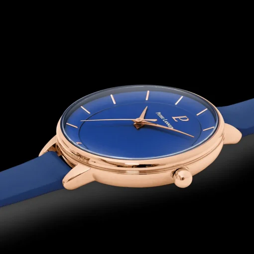 Damen Uhr DELICE Blau Zifferblatt Blau Leder Armband