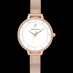 Damen Uhr DELICE Weiss Zifferblatt Roségold Milanaise Armband