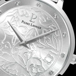 Damen Uhr EOLIA Silber Zifferblatt Silber Milanaise Armband