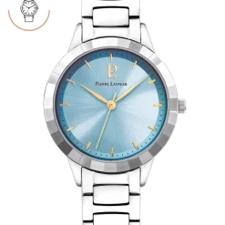 Damen Uhr GALIERA Blau Zifferblatt Silber Edelstahl Armband