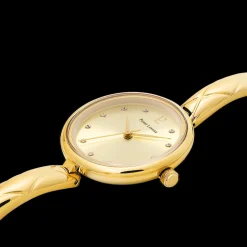Damen Uhr LEIA Gold Zifferblatt Gold Edelstahl Armband
