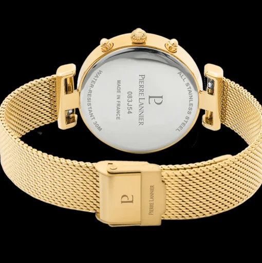 Damen Uhr LUTECIA Gold Zifferblatt Gold Milanaise Armband