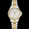 Damen Uhr METROPOLITAIN Silber Zifferblatt Zweifarbig Edelstahl 16 MM Armband