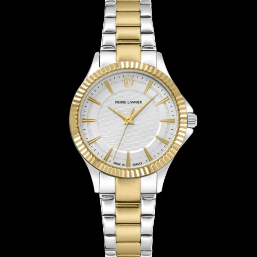 Damen Uhr METROPOLITAIN Silber Zifferblatt Zweifarbig Edelstahl 16 MM Armband