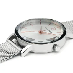 Damen Uhr MULTIPLES Silber Zifferblatt Silber Milanaise Armband