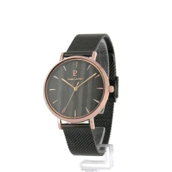 Damen Uhr NATURE Schwarz Zifferblatt Schwarz Milanaise Armband