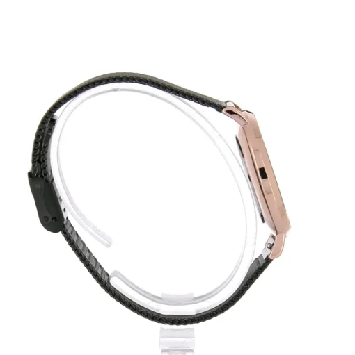 Damen Uhr NATURE Schwarz Zifferblatt Schwarz Milanaise Armband