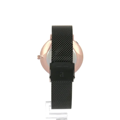 Damen Uhr NATURE Schwarz Zifferblatt Schwarz Milanaise Armband