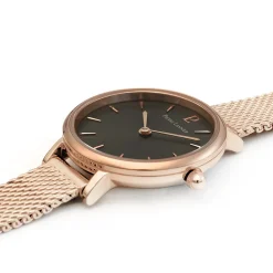 Damen Uhr NOVA Grau Zifferblatt Roségold Milanaise Armband