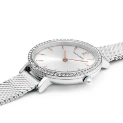Damen Uhr NOVA Silber Zifferblatt Silber Milanaise Armband