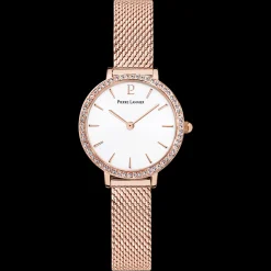 Damen Uhr NOVA Weiss Zifferblatt Roségold Milanaise Armband