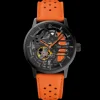 Damen Uhr PADDOCK  Zifferblatt Orange Leder 20 MM Armband