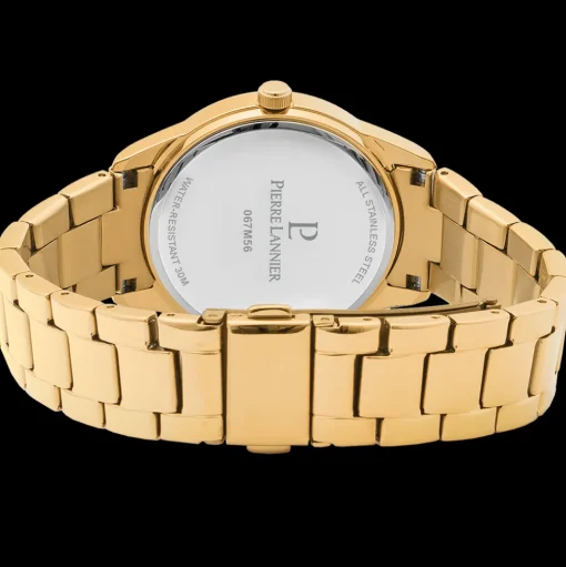 Damen Uhr ROXANE Blau Zifferblatt Gold Edelstahl Armband