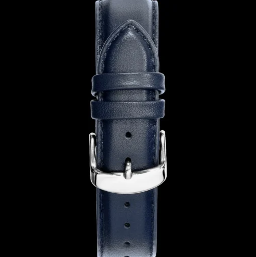 Herren Armband Leder Blau 20 MM