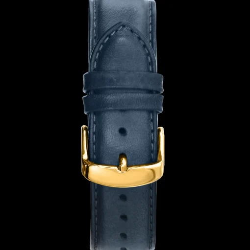Herren Armband Leder Blau 22 MM