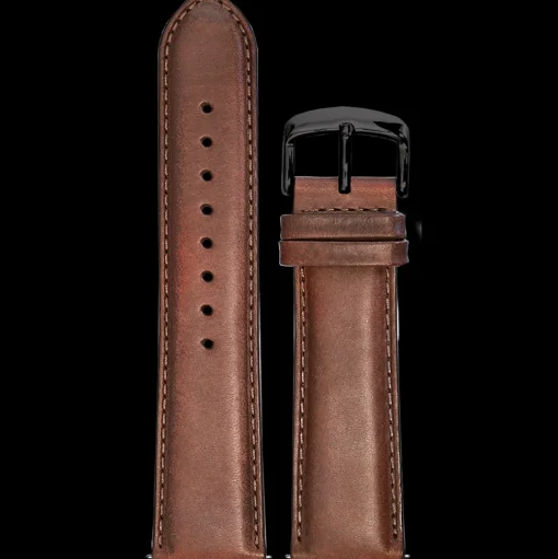 Herren Armband Leder Braun 24 MM