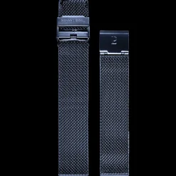 Herren Armband Milanaise Blau 18 MM