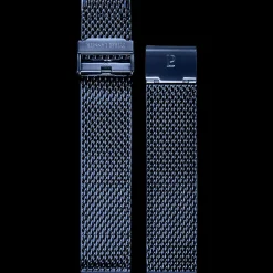 Herren Armband Milanaise Blau 20 MM