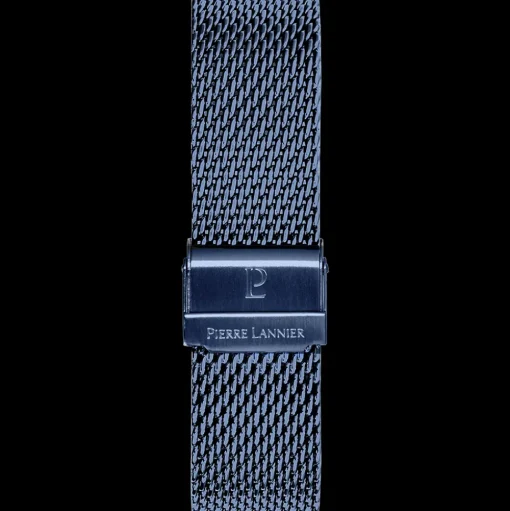 Herren Armband Milanaise Blau 20 MM