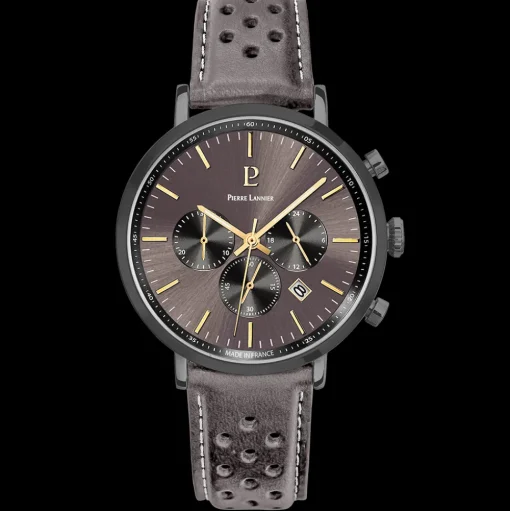 Herren Uhr BARON Grau Zifferblatt Grau  20 MM Armband