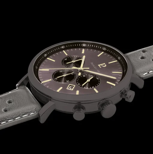 Herren Uhr BARON Grau Zifferblatt Grau  20 MM Armband