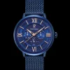 Herren Uhr BEAUCOUR Blau Zifferblatt Blau Milanaise Armban
