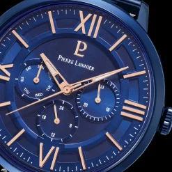 Herren Uhr BEAUCOUR Blau Zifferblatt Blau Milanaise Armban