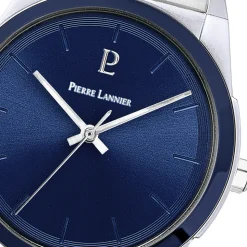 Herren Uhr CANDIDE Blau Zifferblatt Silber Edelstahl Armband