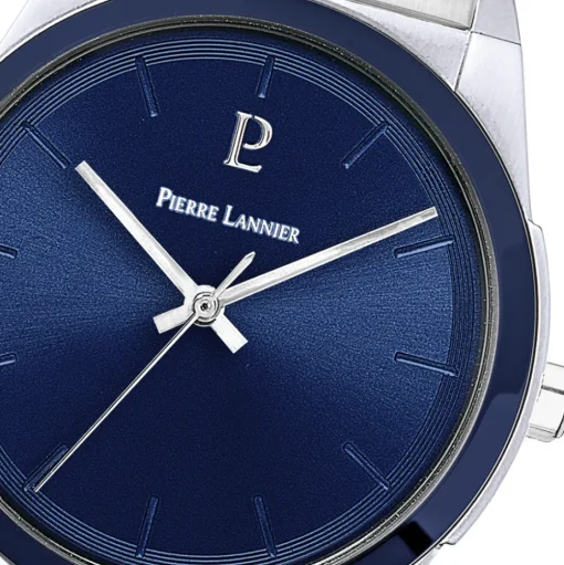 Herren Uhr CANDIDE Blau Zifferblatt Silber Edelstahl Armband