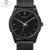 Herren Uhr CANDIDE Schwarz Zifferblatt Schwarz Milanaise Armband