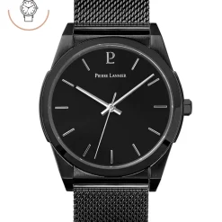 Herren Uhr CANDIDE Schwarz Zifferblatt Schwarz Milanaise Armband